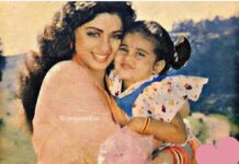 Shamlee Instagram - Someone sent me this really sweet pic of me and the gorgeous @sridevi.kapoor on the sets of Jagadekaveerudu! She looks stunning as always! ♥️ Respect‼️ #sridevikapoor #legendsforever #tollywoodactress #kollywood