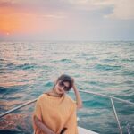 Shamlee Instagram – Sunset state of mind 💛 Somewhere in the Sea