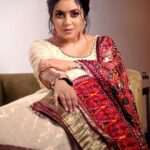Shamna Kasim Instagram - Styled by @officialanahita Outfit: @sindhureddyofficial Earr: @kushalsfashionjewellery Makeup&hair: @danam_mua Pics: @68focus_photography Personal staff: @bhanu.reshma.90