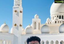 Shanthanu Bhagyaraj Instagram - This #eid , stay home with your loved ones and celebrate 💛 நமது இஸ்லாம் நண்பர்கள், சகோதர சகோதரிகளுக்கு எமது ஈகை பெருநாள் நல்வாழ்த்துக்கள் #eidmubarak Wishing all my dear friends, brothers and sisters #eidulfitr #StayHome #StaySafe #StayHealthy #DOUBLEMASKUP #Throwback #Dubai Sheikh Zayed Mosque