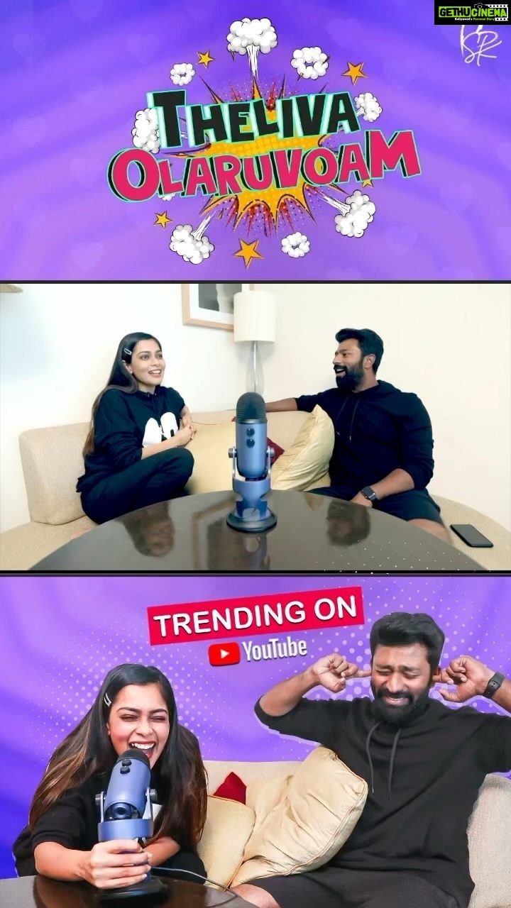 Shanthanu Bhagyaraj Instagram - “Every person looks like the ‘Bad Guy’ in an untold story”🤣😅 My Mind voice : “எப்படி எல்லாம் சமாளிக்கிறது” Have you watched our 1st podcast on #WithLoveShanthnuKiki ? பாருங்க ... #தெளிவாஒளறுவோம் 🥴 @kikivijay11