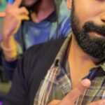 Shanthanu Bhagyaraj Instagram - With my #dancingrose @sakthii___ 🤪😂💜(lavender heart sakthi’s choice) #Pista #sakthi #shanthnu #insta #instagood #instagram #instadance #instadancer