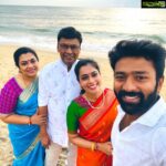 Shanthanu Bhagyaraj Instagram - Happy 37th Anniversary 😍💥 Wishing you both many more beautiful, healthy and happy years together 🤗💛 @kbrs_.show @poornimabhagyaraj @kikivijay11