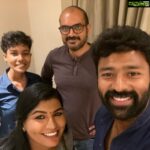 Shanthanu Bhagyaraj Instagram - About last night 😍 Thanking our strongest pillars for being our backbone Our #Thangams - #Jeeva & #Malini Our writer #ShanKaruppusamy Our music director @prabhakaranjustin and the entire direction & technical crew behind #Thangam 😍