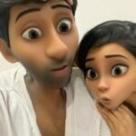 Shanthanu Bhagyaraj Instagram - Reels wid my mokkai piece 🪄 @kikivijay11 😍💛 Cute la ?? 🥰🤪🤪 *naaney kaetu vaanguren* 🤣😂 #disneycharacter #disneyworld #disneyprince #disney