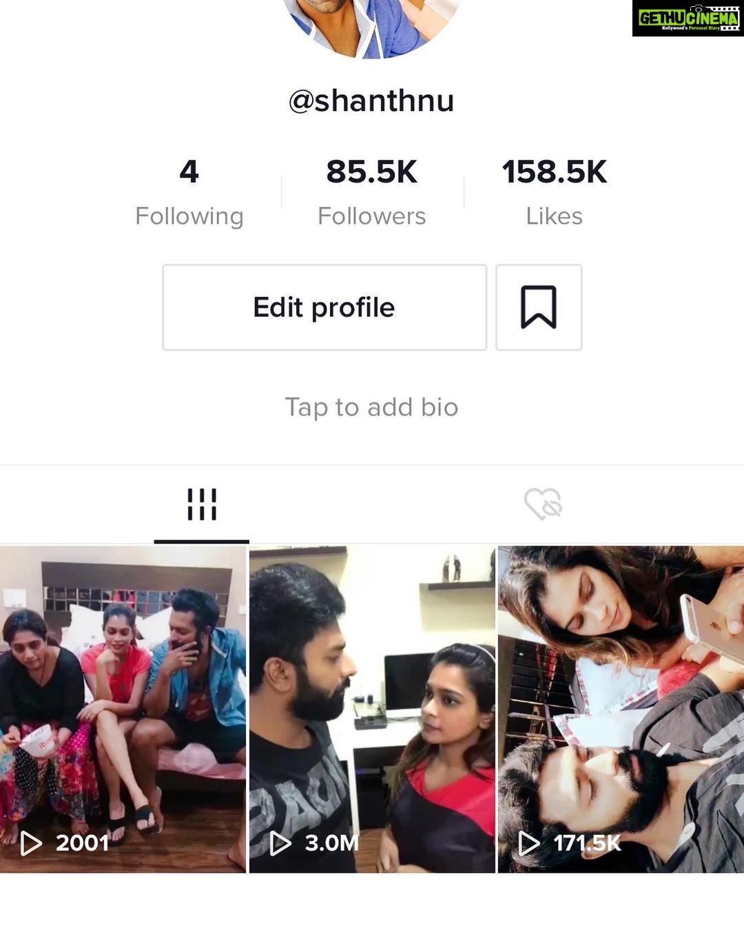 Shanthanu Bhagyaraj Instagram - Back on #TikTok 🔥🤩 https://vm.tiktok.com/tR9NA8/ Follow me there 💛👍🏻🤩 “ shanthnu “ is the profile name 😊