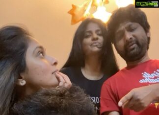 Shanthanu Bhagyaraj Instagram - Reel time with our buddies @dir_thiru @kanithiru10 @kikivijay11 😍💛😅
