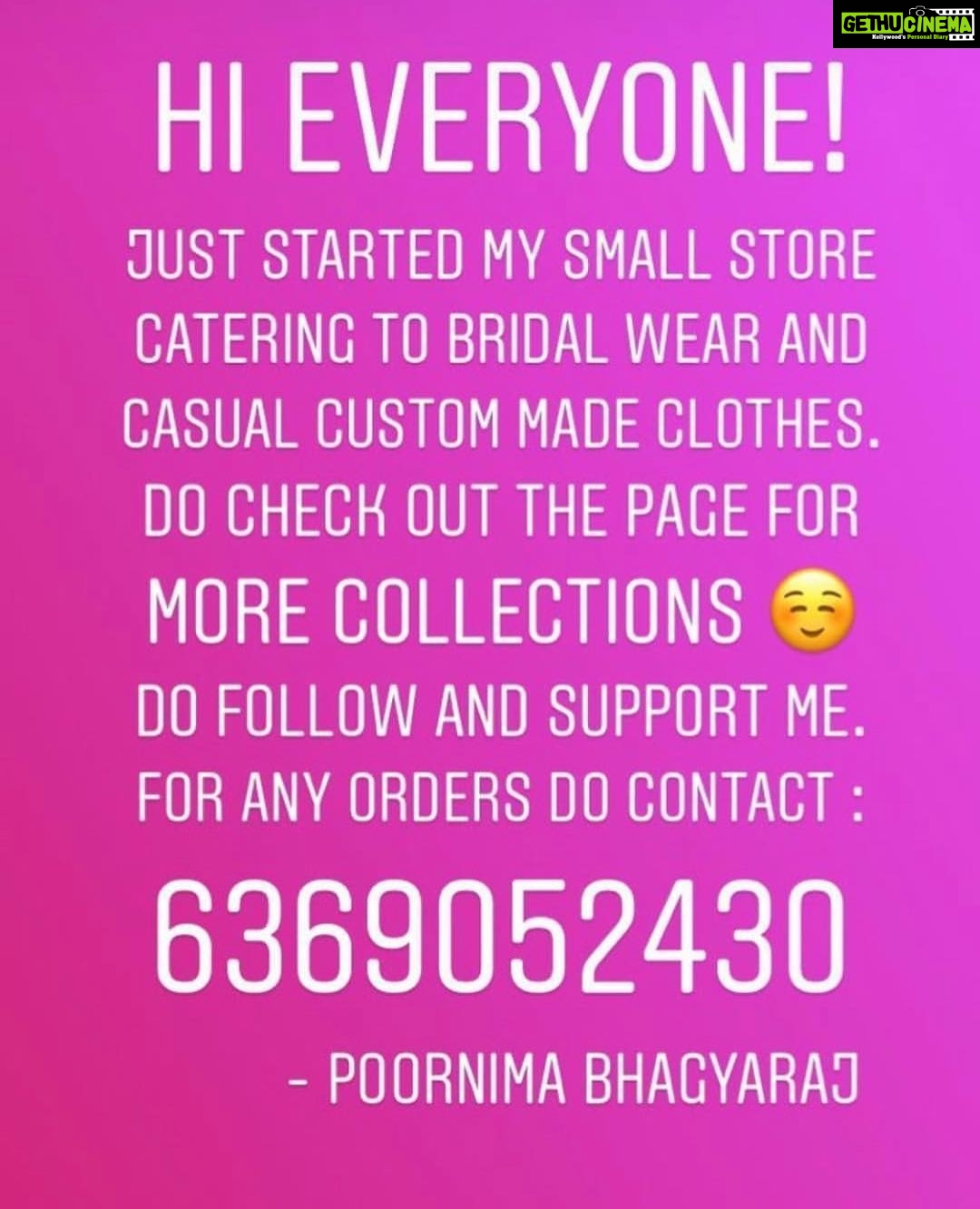 Shanthanu Bhagyaraj Instagram - Hey guys 😃 my mums started her own tiny store @poornima_bhagyaraj 😍 Doing what she loves the most , designing clothes ☺️☺️ do follow her page to know more about her collections and call us for queries #6369052430 💛🤗 Thanks a billion for ur love n support💛