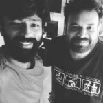 Shanthanu Bhagyaraj Instagram - #kasadatabara times 💛 with the bigg boss champs @harish_kalyan #sendrayan @sendrayanarmy @aravindaakash aka #rinku and @premgi Something extremely new coming up 🔥👌🏻 #blackticketconpany @donechannel1
