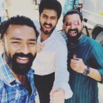 Shanthanu Bhagyaraj Instagram - #kasadatabara times 💛 with the bigg boss champs @harish_kalyan #sendrayan @sendrayanarmy @aravindaakash aka #rinku and @premgi Something extremely new coming up 🔥👌🏻 #blackticketconpany @donechannel1