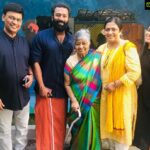 Shanthanu Bhagyaraj Instagram - Family 💛 The only ones u actually need to care about 💛 Finally bringing my sexy granny outta the house for her FAVOURITE North Indian food 😍 @desidi_2.0 #familylove #grandma