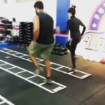Shanthanu Bhagyaraj Instagram - Cardio sessions get really intense at @f45training_nungambakkam especially with the super woman @deeptiakki alongside you 😁💪🏻💪🏻💪🏻 #teamtraining #teamfitness #teamgoals #functionaltraining #f45 #f45training F45 Training Nungambakkam - Basement