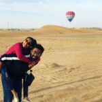 Shanthanu Bhagyaraj Instagram - @kikivijay11 ❤️💛😊 Hot Air Balloon Dubai