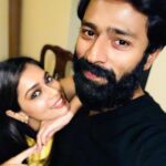 Shanthanu Bhagyaraj Instagram - When I take @kikivijay11 out on a date ... still feels like I’m going out with my childhood friend 🥂somethings never Change I guess ❣️Date night which has been pending for a really long time 💛 takes us back to how we were before the wedding ... 😘😘 #LiveLife #LoveLife “ #MarriageLife “ 😜 🤪