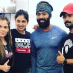 Shanthanu Bhagyaraj Instagram - #workoutparty Happiest Bday to the New #F45 Studio at #Neelankarai ! Congrats @adith_officiall @deeptiakki and Arun on the launch of your new venture ! Wishing you guys only the best as always 🤙🏻💛👍🏻😁 #f45 #f45neelankarai #teamtraining #lifechanging #teamfitness 😎@alishaabdullah - brand ambassador for #F45Neelankarai 😁😀