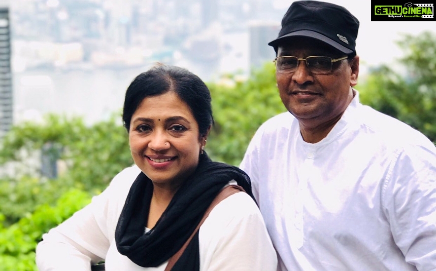 Shanthanu Bhagyaraj Instagram - 34 yrs and the Romance is still in the air 💖💛 *touchwood* Happy anniversary Amma and Appa 💛 Stay happy and blessed always 😘