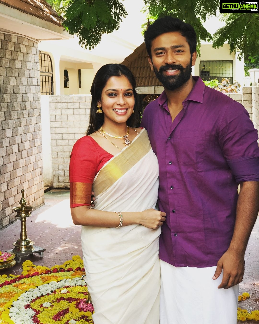 Shanthanu Bhagyaraj Instagram - Happy Onam 💛😍🙂 @kikivijay11