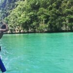 Shanthanu Bhagyaraj Instagram - #leapoffaith 😂 #phuket #leonardodicaprioisland #phiphilay #phiphiisland #besttime #phuketdiaries #thailand bliss 💙💛 Phuket, Thailand