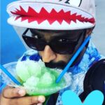 Shanthanu Bhagyaraj Instagram - SnowCone 💚 மகிழ்ச்சி #hongkongdiaries Ocean Park 哈佬喂