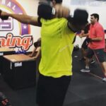 Shanthanu Bhagyaraj Instagram – As Loyal as u can be😊 #NeverEverGiveUp #challengeyourself #teamtraining #teamgoals #teamfitness #rip #functional45 #F45Training Ending d week  with high intensity @f45training_nungambakkam 
@deeptiakki  @adith_unofficially F45 Training Nungambakkam – Basement