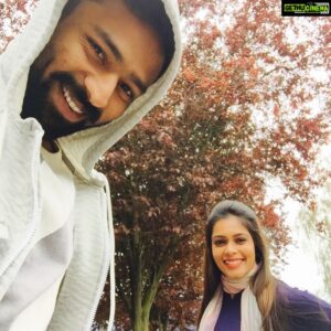 Shanthanu Bhagyaraj Instagram - London 😍 My better half is at her best when she's 