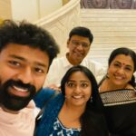 Shanthanu Bhagyaraj Instagram - The never ending love I see between both of you, makes me believe in “Forever”❤️ 38 years into marriage & both of you still have that expectation on each other like newly weds😍 Keep smiling always, Stay Happy, Stay Blessed😇 Love you Amma and Appa #HappyAnniversaryKBRPoornima @kbrs_.show @poornimabhagyaraj @kikivijay11 @sharanyabhagyaraj