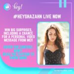 Shazahn Padamsee Instagram – Contest Alert! 🎅🏼🎄❄️

#HeyShazahn is LIVE right now, on @heyheyglobal ✨

You can find digitally signed images, and bigger surprises waiting in store for you! Entry tickets start at just ₹50! 

Follow @heyheyglobal & click the link in bio. Head over there to win! 

#HeyHey #HeyHeyGlobal #HeyHeyCompetition #FanVideoMessage #ShazahnPadamsee #ShazahnPadamseeFans #GetMyVideoMessage #ad