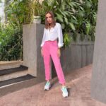 Shazahn Padamsee Instagram - Pink pants for the win 🎟