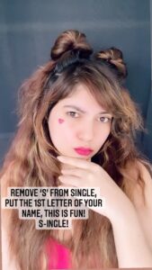 Sherin Instagram - Now you try it! It was most certainly NOT fun for me 😑 . . . . #foreversingle #single #sherin #tamilreels #reels #trending #trendingreels #trend