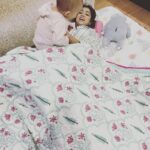 Shriya Saran Instagram – Thank you @rustichues._  for this beautiful blanket. Love love love it ! @neerjasaran