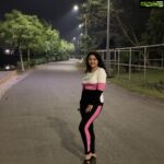 Shriya Sharma Instagram – Sparkle with the moon 🌝 
Forever a night person 🌟
Wearing this lovely track suit from @yourchoice724 for a quick evening walk! 

#Nightperson #Eveningwalks #Shriyasharma