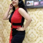 Shriya Sharma Instagram - Pairing dress from @mscollections_pagee with matching phone covers from @get_encased and gadgets (the super cool JBL Headphones and iWatch) from @at_4u_gadgets_ ❤️❤️❤️