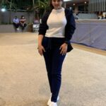 Shriya Sharma Instagram - Wearing this cool knotted pant combo from @_draperr_ and the cool shoes from @trendingstyle20 🥰🥰🥰