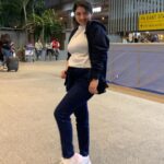 Shriya Sharma Instagram – Wearing this cool knotted pant combo from @_draperr_ and the cool shoes from @trendingstyle20 🥰🥰🥰