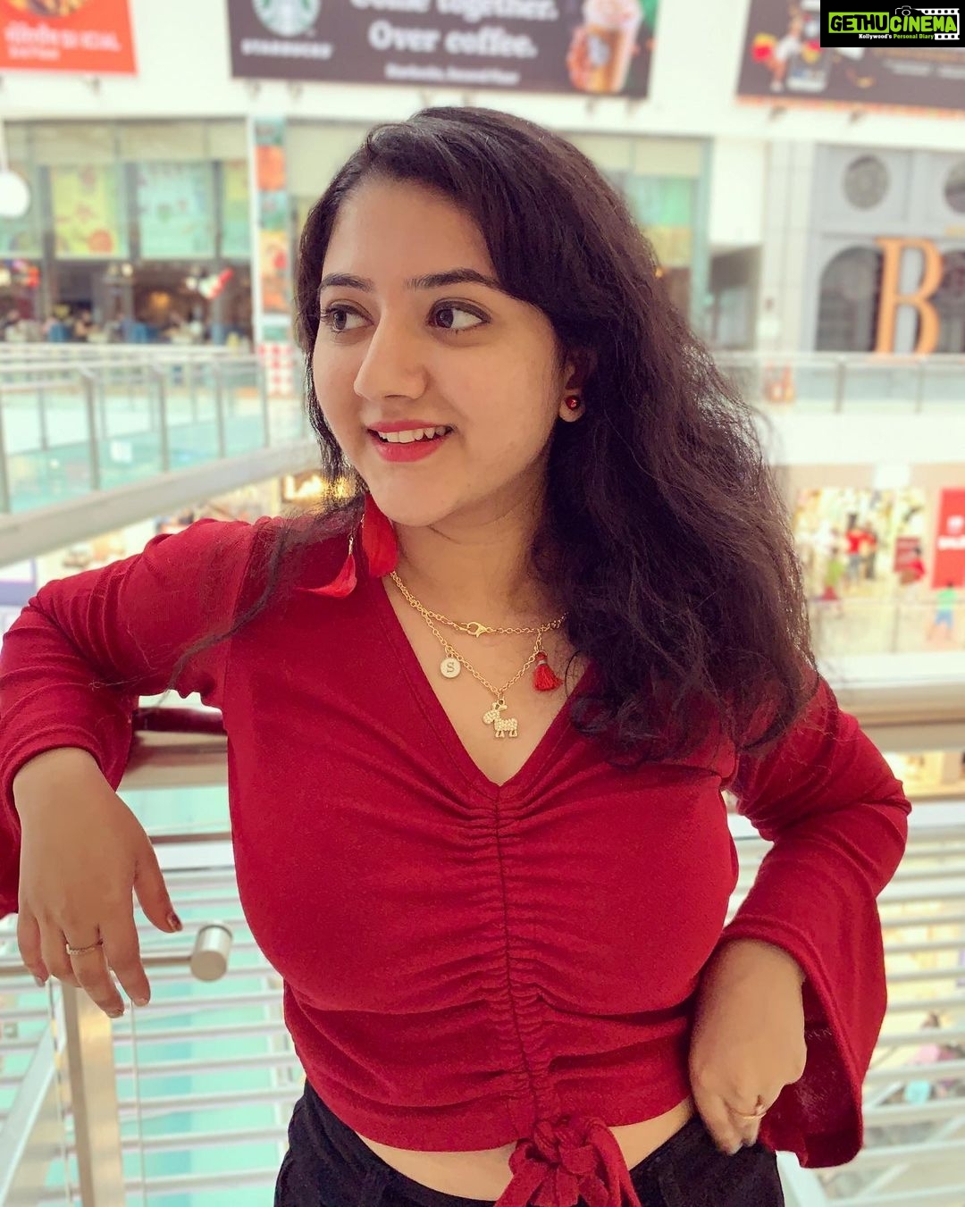 Shriya Sharma Instagram - Red can always lift your spirits up! Top from ...