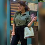 Shriya Sharma Instagram - Work From Home edition! Wearing this comfortable olive shirt from @trend_2020_collection , the black formal pants from @the_shop_valley and the chic pastel bag from @trend.__.store #shriyasharma