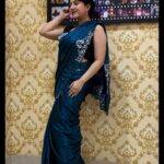 Shriya Sharma Instagram – Loved this saree from @unique_collections_by_sv 🌈💜💙💫
#ShriyaSharma