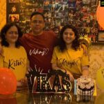 Shriya Sharma Instagram - Happiest Birthday to the Best Dad in the whole world! We love youuu ❤️❤️❤️❤️ Tshirts from - @dishum_giftings Name Lamp - @craftstore.in