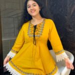 Shriya Sharma Instagram - Love this top / Kurti from @lyk_fashions18 Looks absolutely gorgeous and is so comfortable ❤️💜 Check it out #shriyasharma