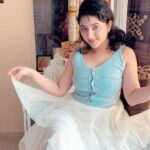 Shriya Sharma Instagram - Coz I Love Me 💁🏻‍♀️ Wearing @silverline_stores’s beautiful dress!!💙🤍 Let the eyes express ❣️ #ShriyaSharma #MainApniFavouriteHun 💜