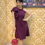 Shriya Sharma Instagram - Absolutely love @medikabysameksha’s chic dress and the cutest bow sling bag 🥰❤️ Check it out guys 💕#ShriyaSharma