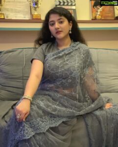 Shriya Sharma Instagram - Happy Diwali 💫🪔💫
Wearing @the.teenage.fashion ‘s beautiful net saree !
Earings - @bymi_boutique
#ShriyaSharma #happydiwali