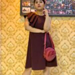 Shriya Sharma Instagram - Absolutely love @medikabysameksha’s chic dress and the cutest bow sling bag 🥰❤️ Check it out guys 💕#ShriyaSharma