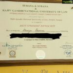 Shriya Sharma Instagram - Adjudged #BestStudentAdvocate At "1st Surana and Surana and rgnul International law moot court competition, 2017." #LawyerInMaking #ShriyaSharma (ignore the 3rd pic by mistake 😅)