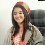 Shriya Sharma Instagram - Wearing the Himachali Cap and Himachali Shawl 😍