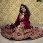Shriya Sharma Instagram – Wearing this beautiful velvet lehenga from @mf.fashions ❤️