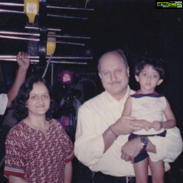 Shriya Sharma Instagram - The first time I ever faced a camera and the first time I was ever on a set ! For "Say nah something to Anupam Uncle " #3#years#mom#Anupam#Kher#tbt#instalike#instamemories#no#edits ;')