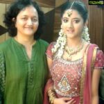 Shriya Sharma Instagram - Me and my mom. On the sets of my debut film.. My wedding :P