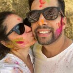 Shweta Bhardwaj Instagram - Happy holi 😍😍😍😍🙏🙏🙏🙏from our family to yours wish the life is full of beautiful colours blessings happiness tha🙏