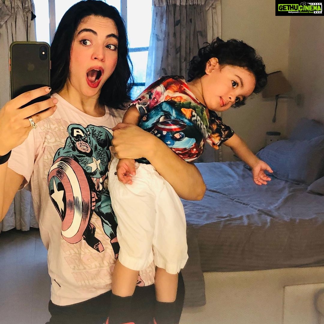 Shweta Bhardwaj Instagram - When we got ready to go to a birthday party 🥳 #avangers